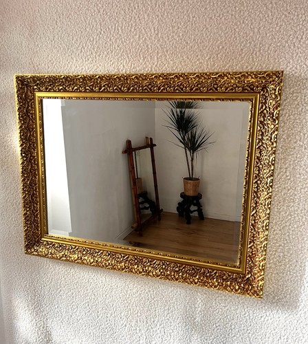Grand miroir baroque - , doré