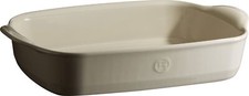 Eh029552 Rectangular Ceramic Beige Clay Oven Dish 36 X 23 X 7 cm