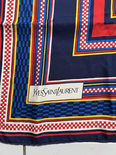 Ancien foulard carré soie - ancien,