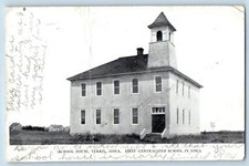 Terril Iowa IA Postcard School House First Centralized School 1914 Antique