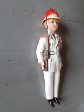Poupée ancienne Soldat garde Principauté de Monaco années 1950 25 cm Militaire