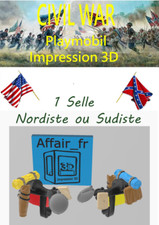 Custom Compatible Playmobil ACW in 3D - Western Saddle Rear Rifle Holder