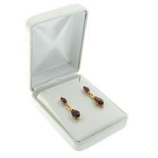 White Faux Leather Stud