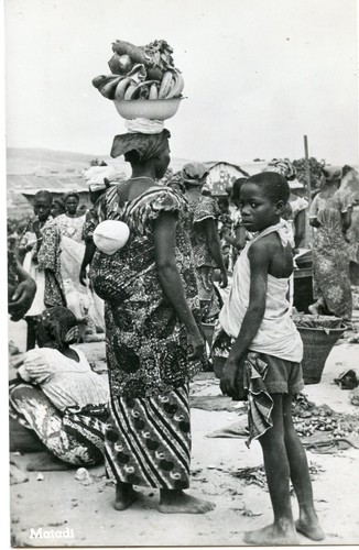 Postcard carte postale congo - carte,