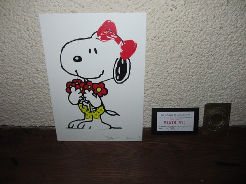 Snoopy serigraphie pop art - serigraphie,