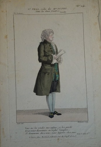 Color engraving costume - color,