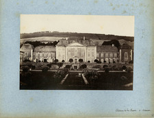 France, Château de la Chaise in Odenas Vintage Albumen Print.  Albumin Print 