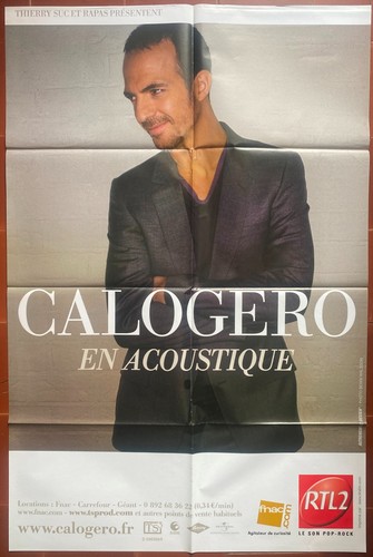 Affiche concert calogero - affiche,