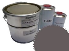 5 liter set 2K car paint RAL 7039 quartz gray gloss plain no clear coat novelty!