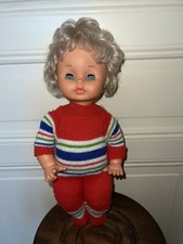 Antique EFFE Soft Body And Sleeping Eyes Doll 60s Tinnie Raynal Style