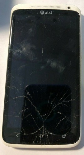 Broken htc one - x, white