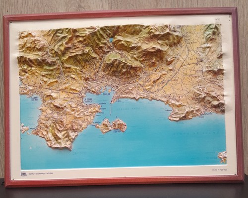 Carte ign relief toulon et - relief,