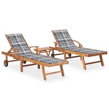 Lot de 2 Chaises Longues avec