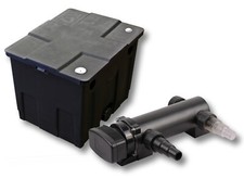 TTSunSun Kit de Filtre pour Étang 12000L avec Clarificateur d'Étang UVC 18W