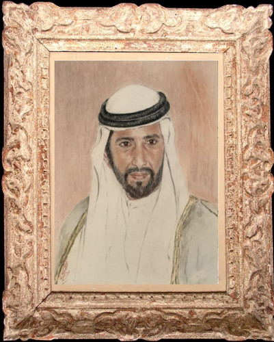 Ancien dessin pastel - , portrait