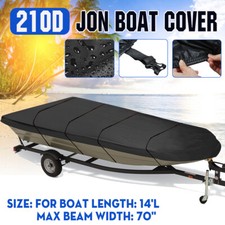 14FT 210D Jon Boat Cover Remplacement Remorquable À Long Terme Convient