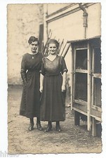 BM528 Vintage Photo Card RPPC Women Front Clipper Rabbit Firm