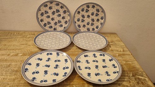 Assiettes dessert vintage - 6, à