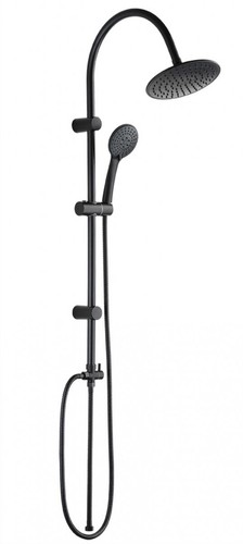 Colonne douche ronde noire - colonne,