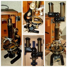 Rare Microscope à Diaphragm