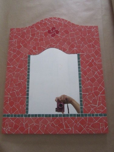 Miroir fronton mosaïque - fronton, en