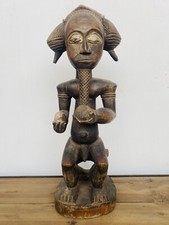 Statue africaine avec bol -