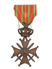 P20/07/2025 (REF26113) MEDAILLE MILITAIRE CROIX DE GUERRE BELGE 14/18 MEDAL