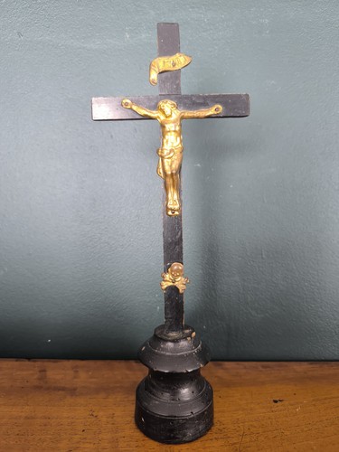 Ancien crucifix chevet - crucifix, ou