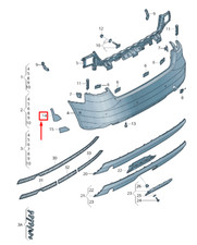 AUDI A3 8V Pare-chocs arrière