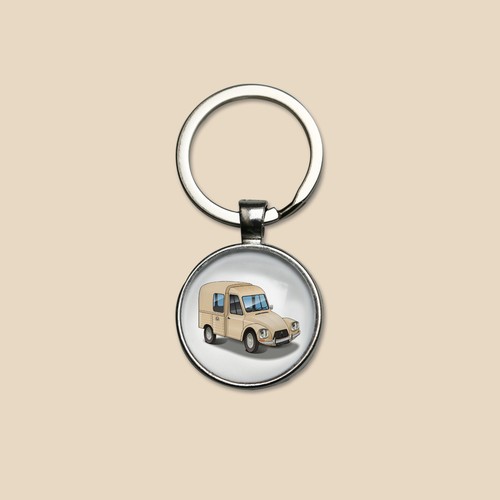 Porte clés citroën acadiane - porte-clés,