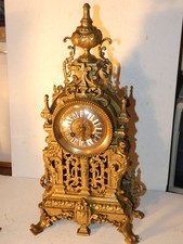 PENDULE CARTEL BRONZE RESSORTS