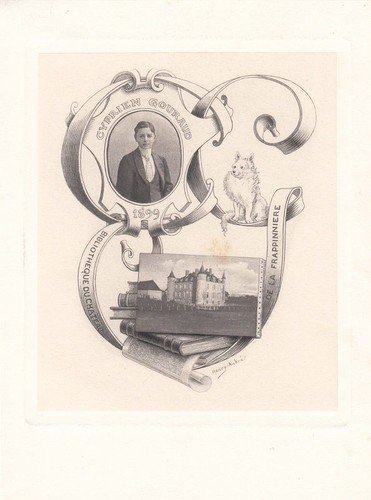 Exlibris livre plaque klischee - exlibris,