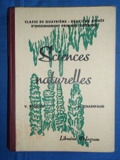 ancien livre scolaire sciences