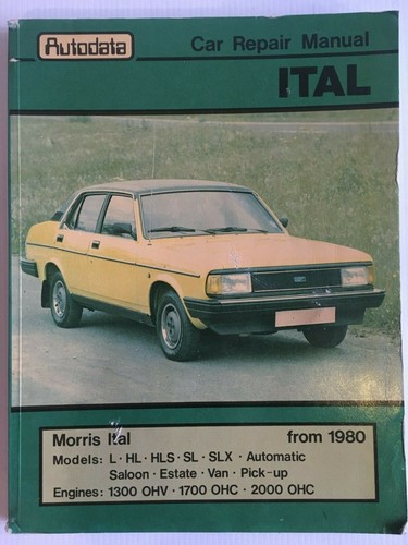 Autodata morris ital de 1980 - autodata,