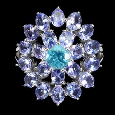 925 Bague en Argent Rond