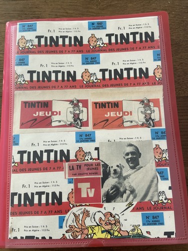 Tintin jeudi télévision rare - tintin,