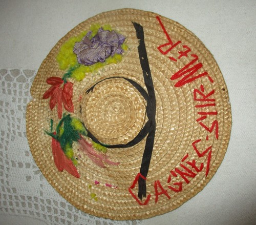 Beau chapeau ancien poupée