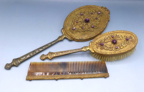 Miroir face main brosse - miroir,