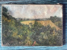 Jeanne de Labeaume (Bateau-Lavoir) - Huile sur toile - Signée au dos - Blés Murs