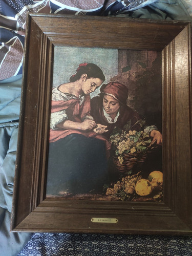 Ancien tableau huile - huile, sur