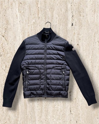 Moncler veste matelassée bleu