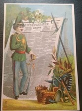 chromo liberté de la presse journal L'indépendance Belge Alfred Clarey