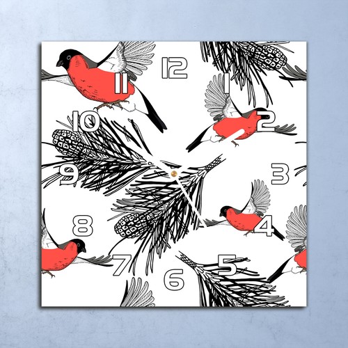 Horloge murale design verre - horloge, en