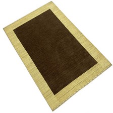 Tapis 100% Laine Braun Beige