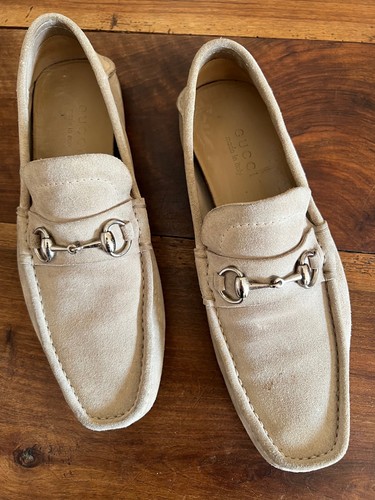 Gucci mocassins daim beige - daim,