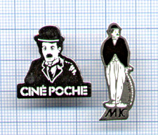Lot 2 Pin's CHARLIE CHAPLIN