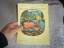 Old Renault type 3040 agricultural tractor notebook protector