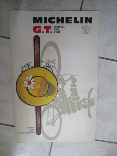 Ancienne affiche pub - pub, michelin