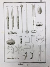 Chirurgie en 1779 Bistouri