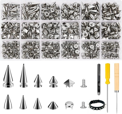 455pcs punk spikes and studs - 455pcs,